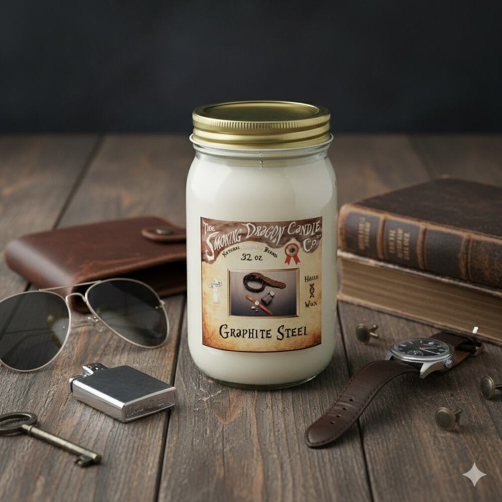Graphite Steel - 32 oz Coconut Wax Candles